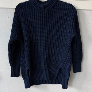 Pistola Navy Blue Crew Neck Sweater